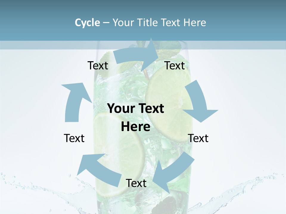 Party Glass Mojito PowerPoint Template