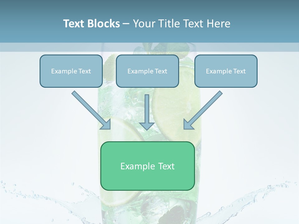 Party Glass Mojito PowerPoint Template