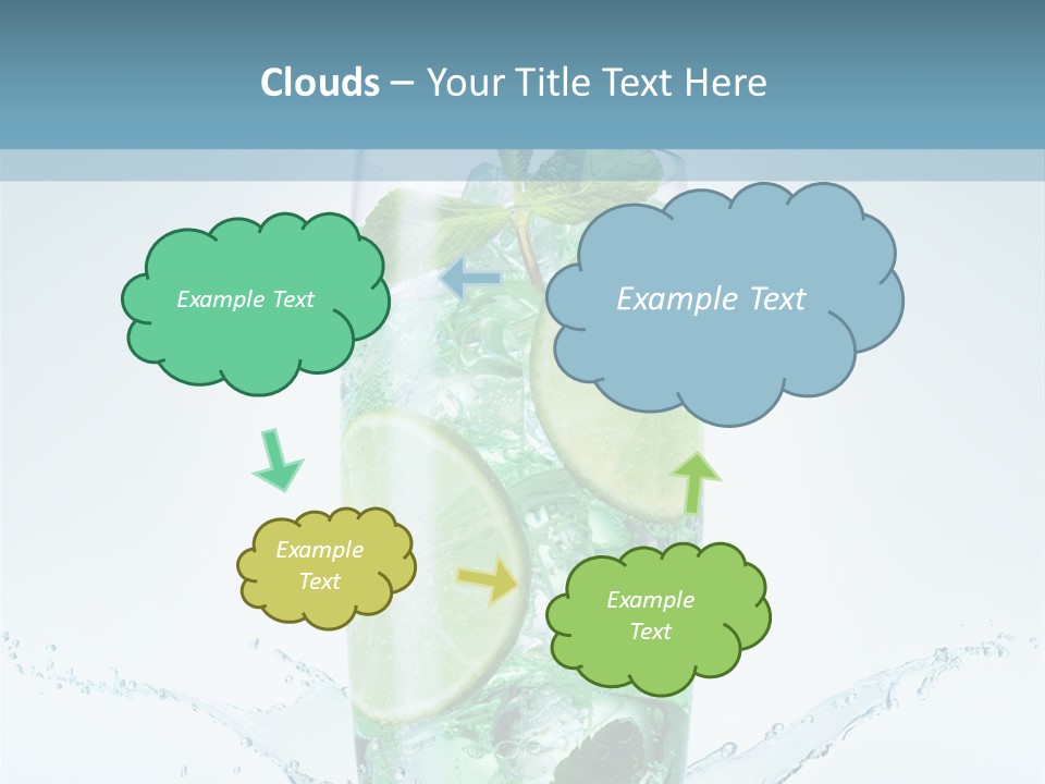 Party Glass Mojito PowerPoint Template