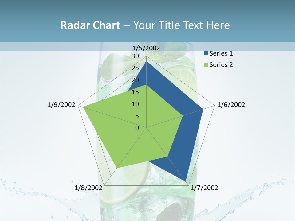 Party Glass Mojito PowerPoint Template