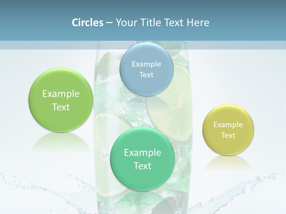 Party Glass Mojito PowerPoint Template