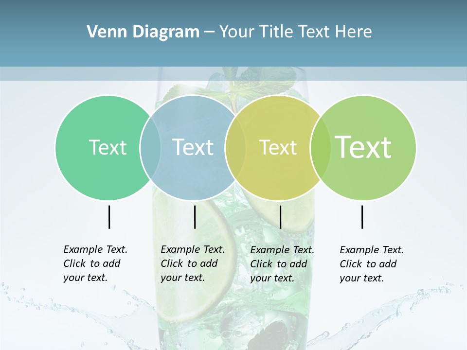 Party Glass Mojito PowerPoint Template