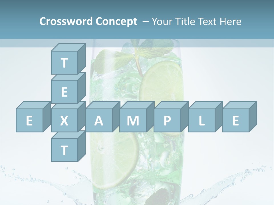 Party Glass Mojito PowerPoint Template