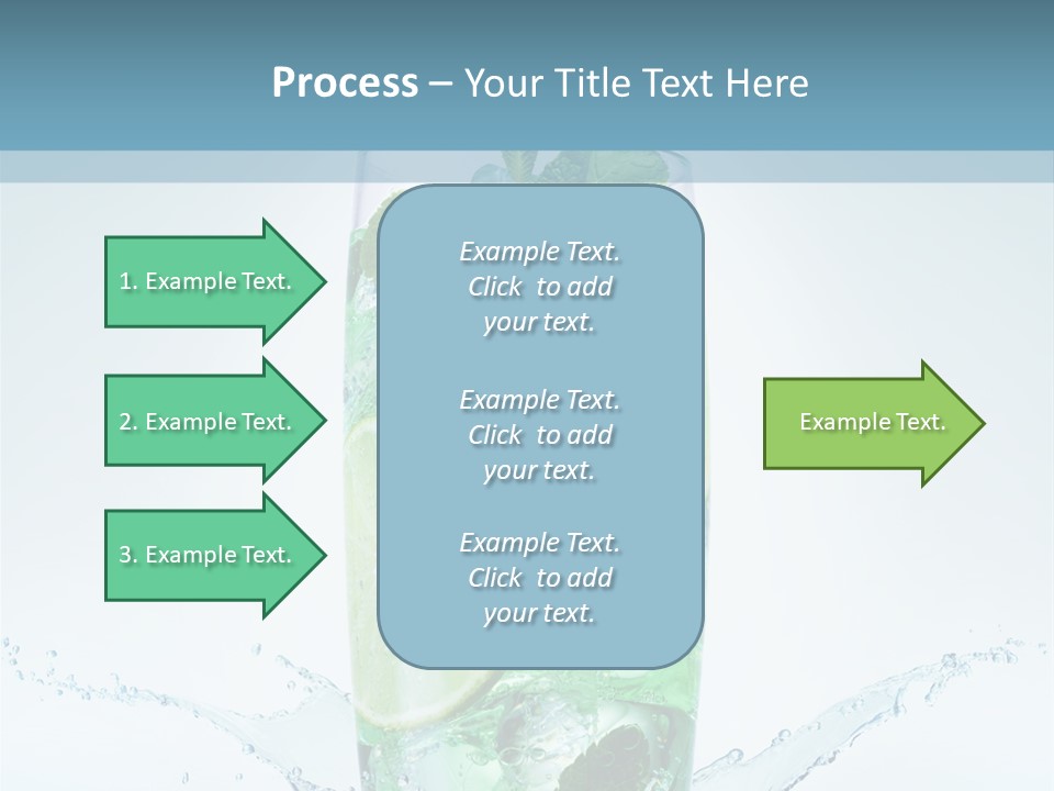 Party Glass Mojito PowerPoint Template