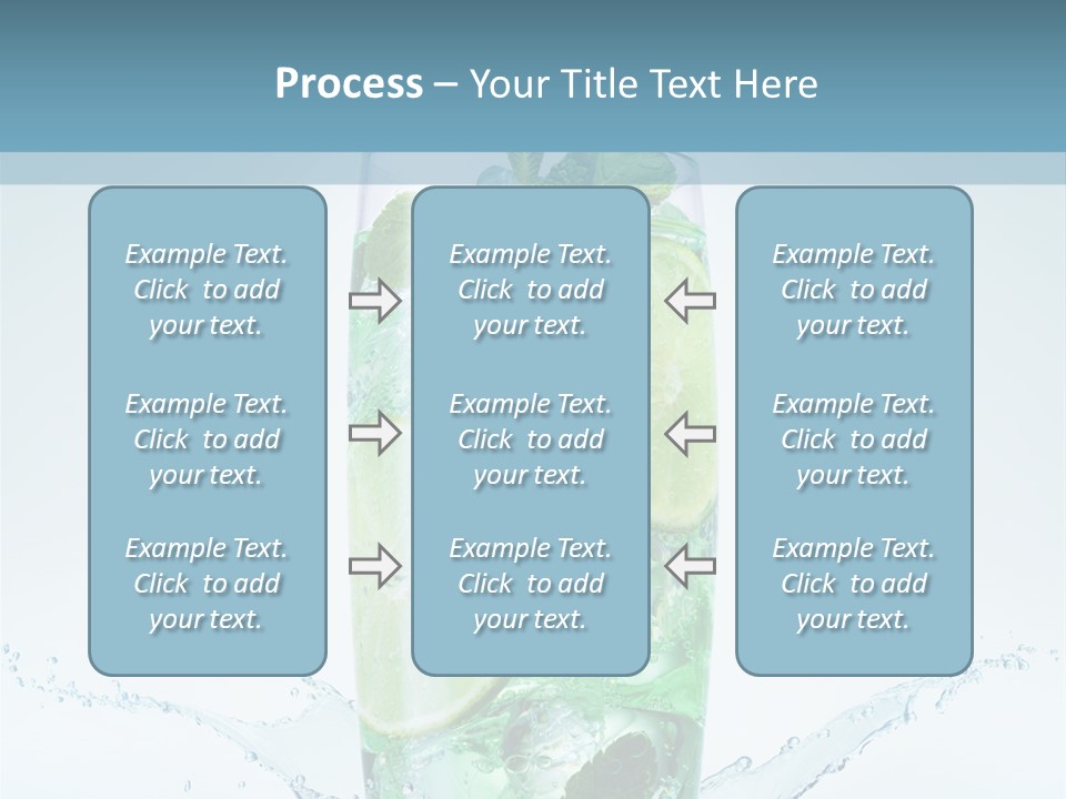 Party Glass Mojito PowerPoint Template