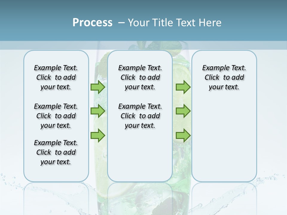 Party Glass Mojito PowerPoint Template