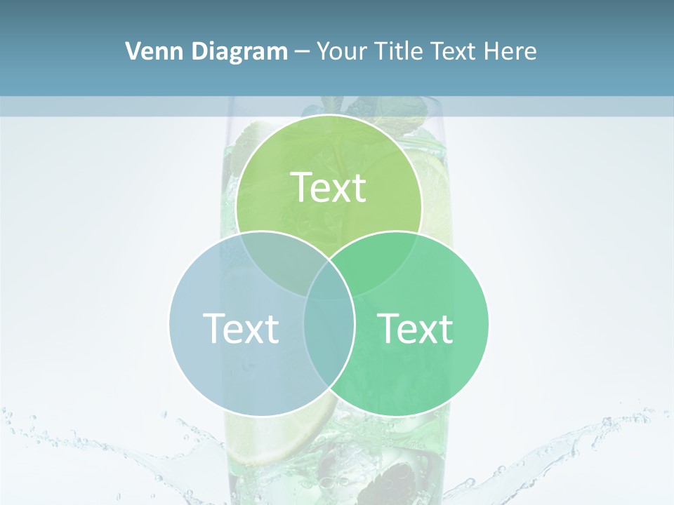 Party Glass Mojito PowerPoint Template