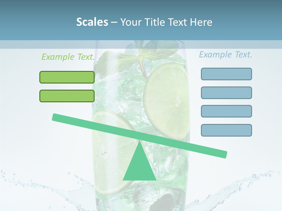 Party Glass Mojito PowerPoint Template