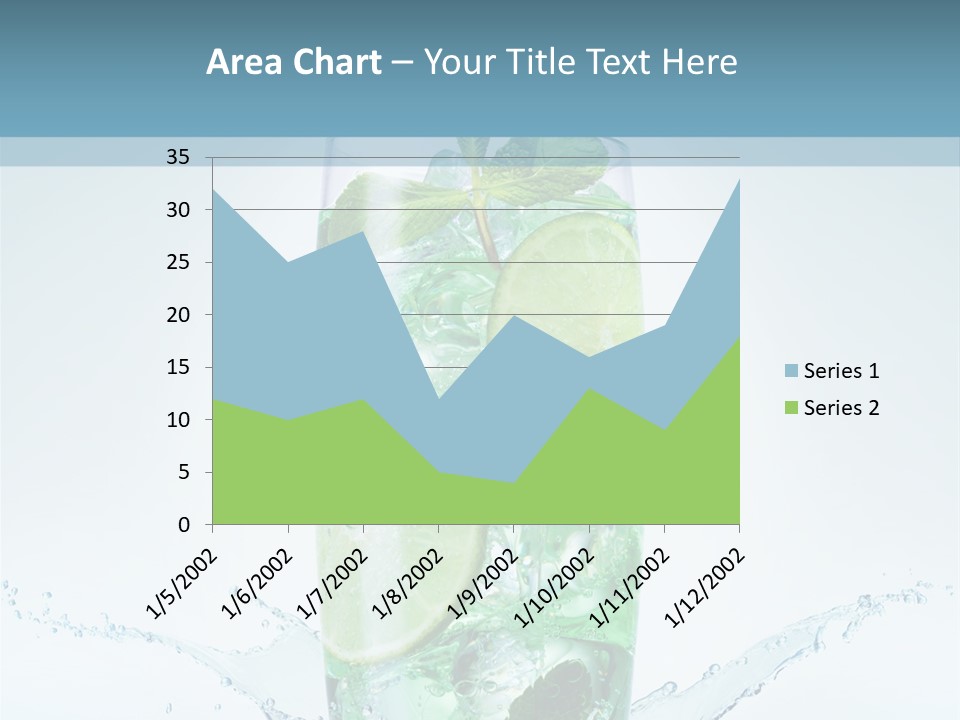 Party Glass Mojito PowerPoint Template