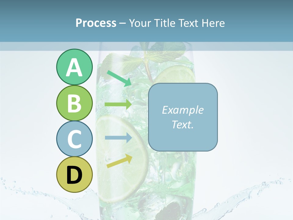 Party Glass Mojito PowerPoint Template
