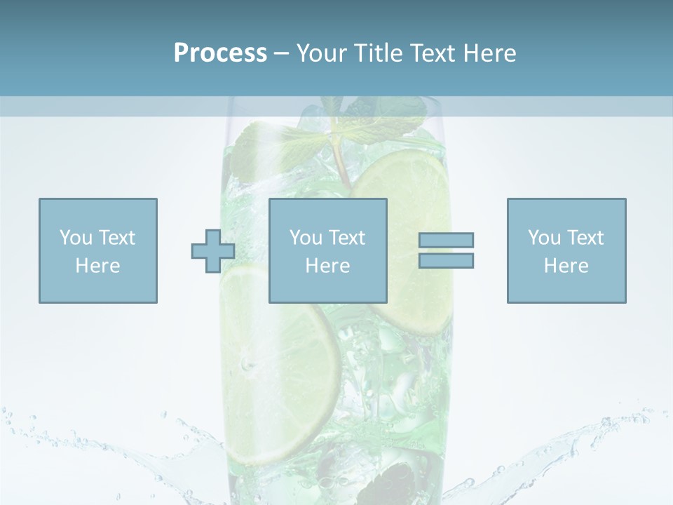 Party Glass Mojito PowerPoint Template