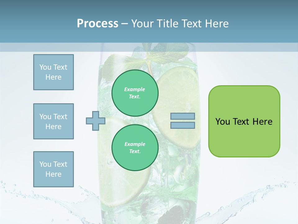 Party Glass Mojito PowerPoint Template
