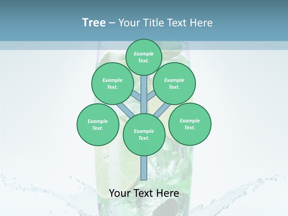 Party Glass Mojito PowerPoint Template