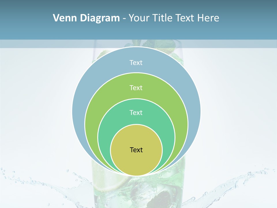 Party Glass Mojito PowerPoint Template