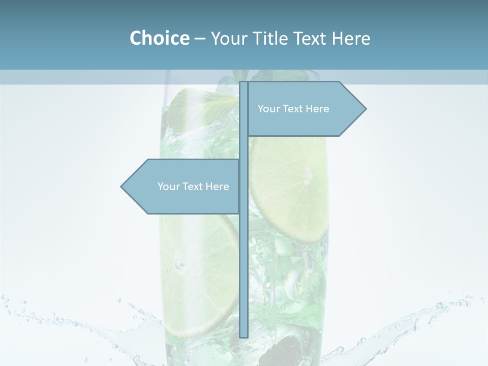 Party Glass Mojito PowerPoint Template