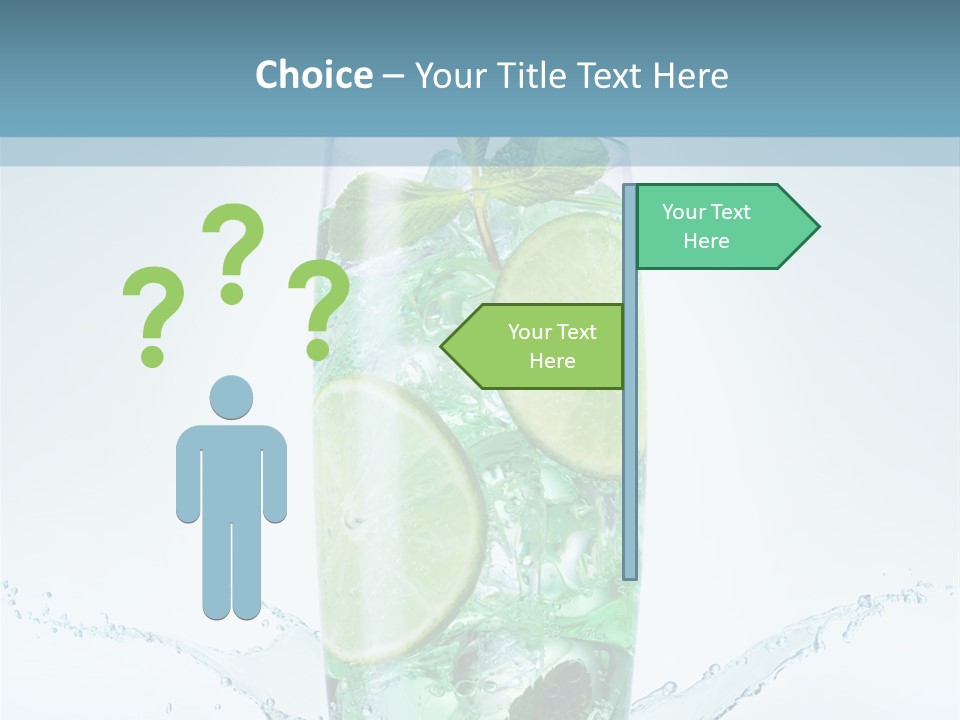 Party Glass Mojito PowerPoint Template