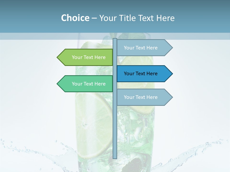 Party Glass Mojito PowerPoint Template