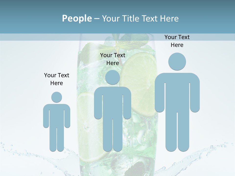 Party Glass Mojito PowerPoint Template