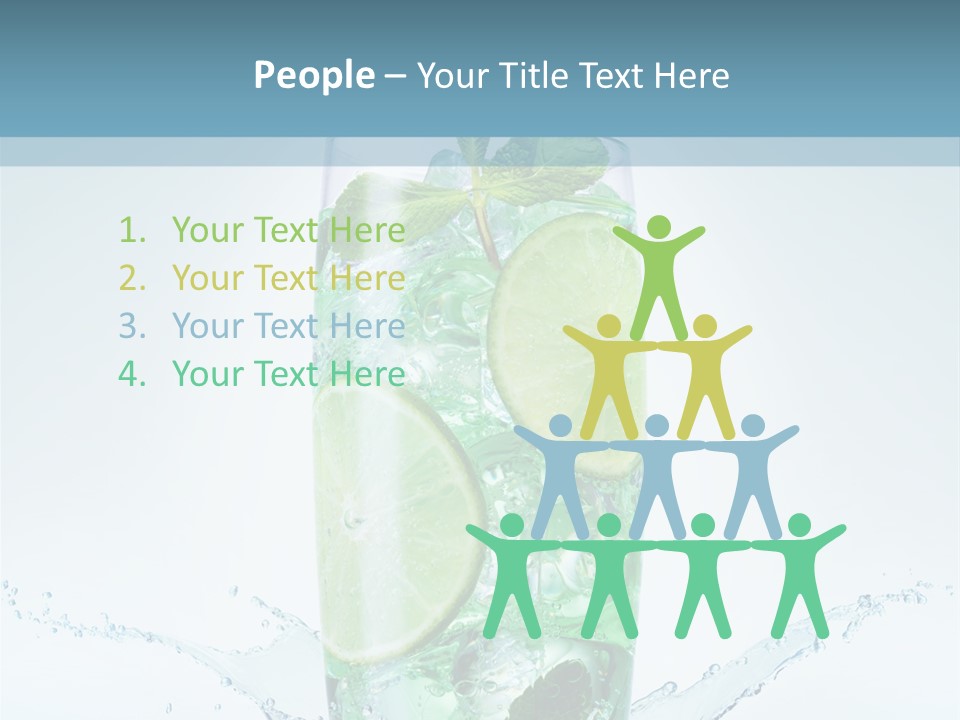 Party Glass Mojito PowerPoint Template