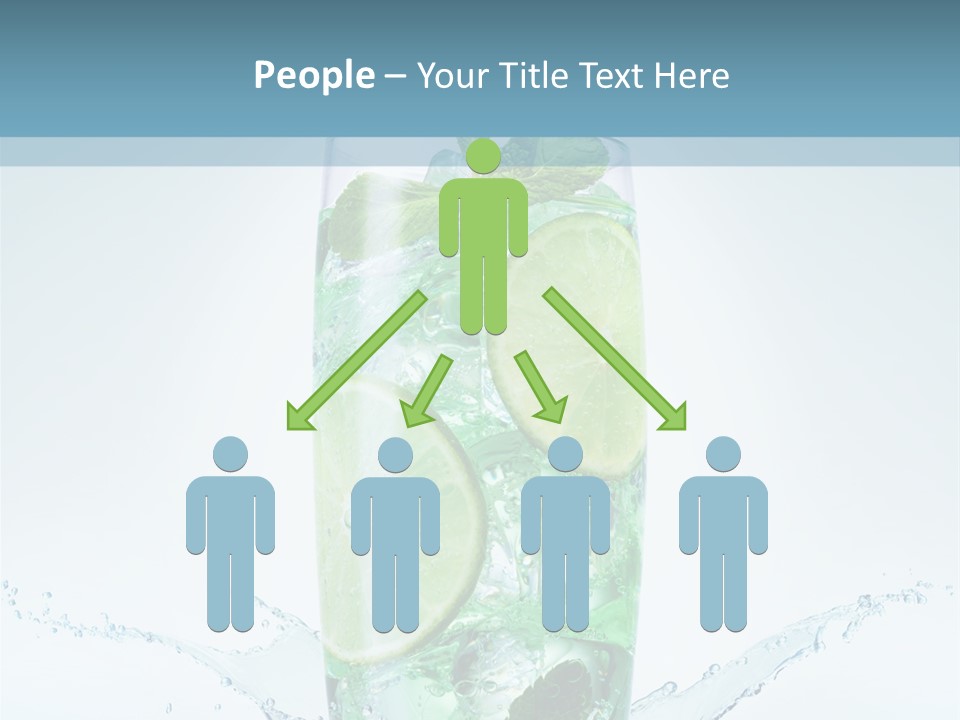 Party Glass Mojito PowerPoint Template