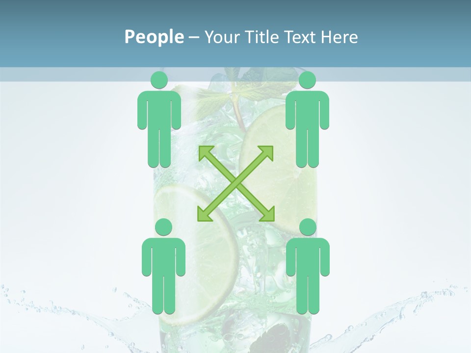 Party Glass Mojito PowerPoint Template
