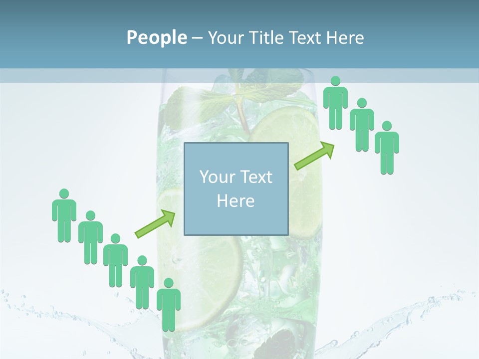 Party Glass Mojito PowerPoint Template