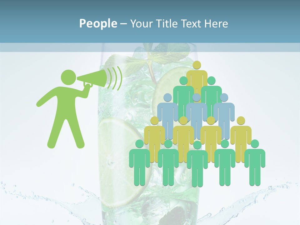 Party Glass Mojito PowerPoint Template