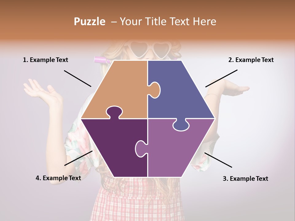 Domestic Blonde Lifestyle PowerPoint Template