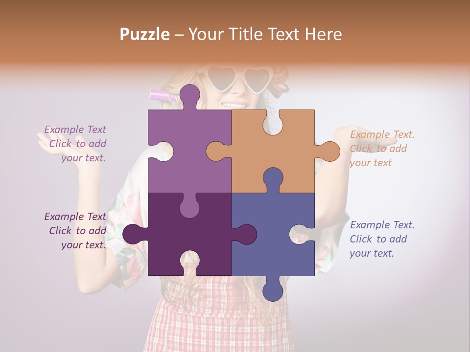 Domestic Blonde Lifestyle PowerPoint Template