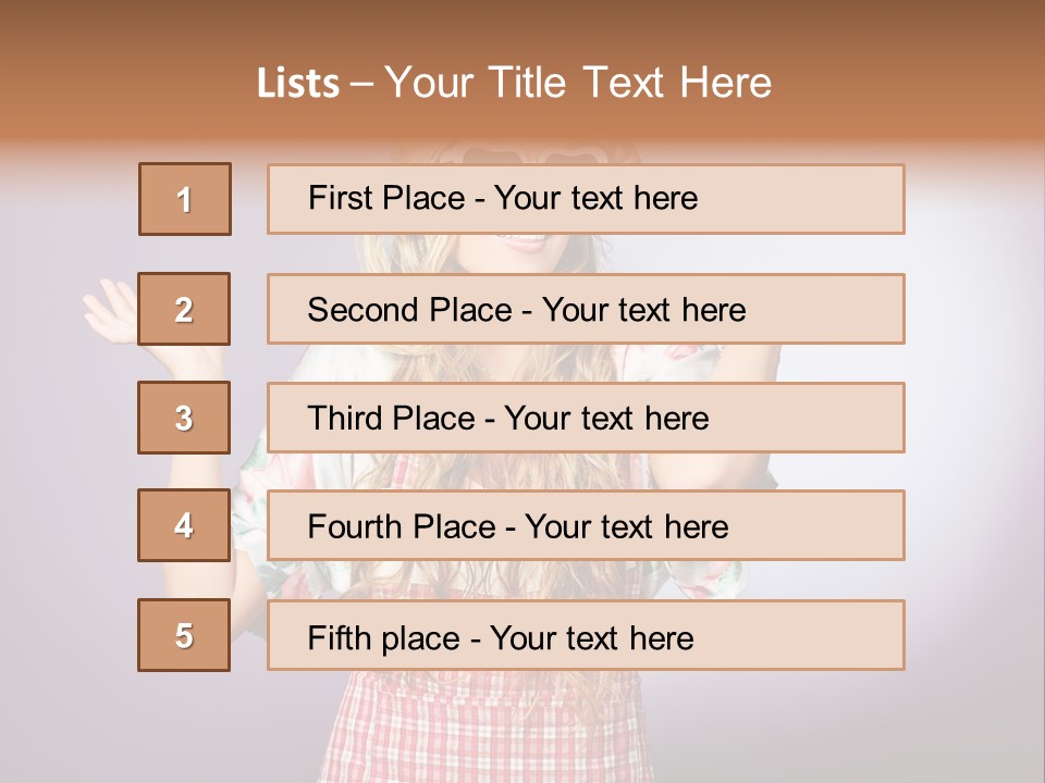 Domestic Blonde Lifestyle PowerPoint Template