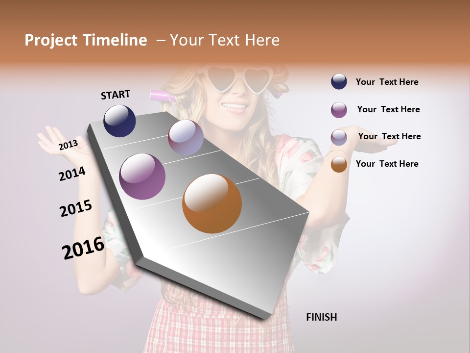 Domestic Blonde Lifestyle PowerPoint Template