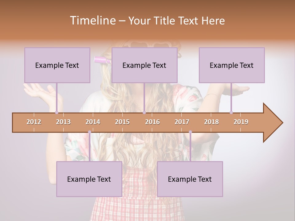 Domestic Blonde Lifestyle PowerPoint Template