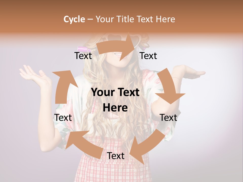 Domestic Blonde Lifestyle PowerPoint Template