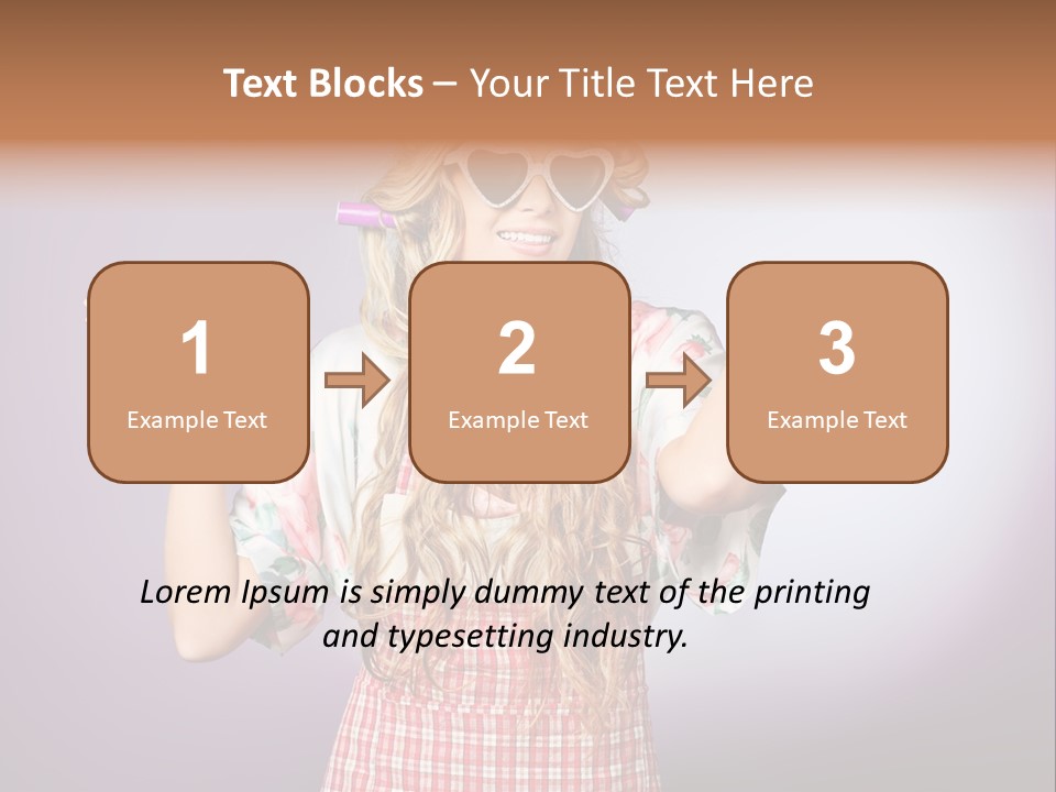 Domestic Blonde Lifestyle PowerPoint Template