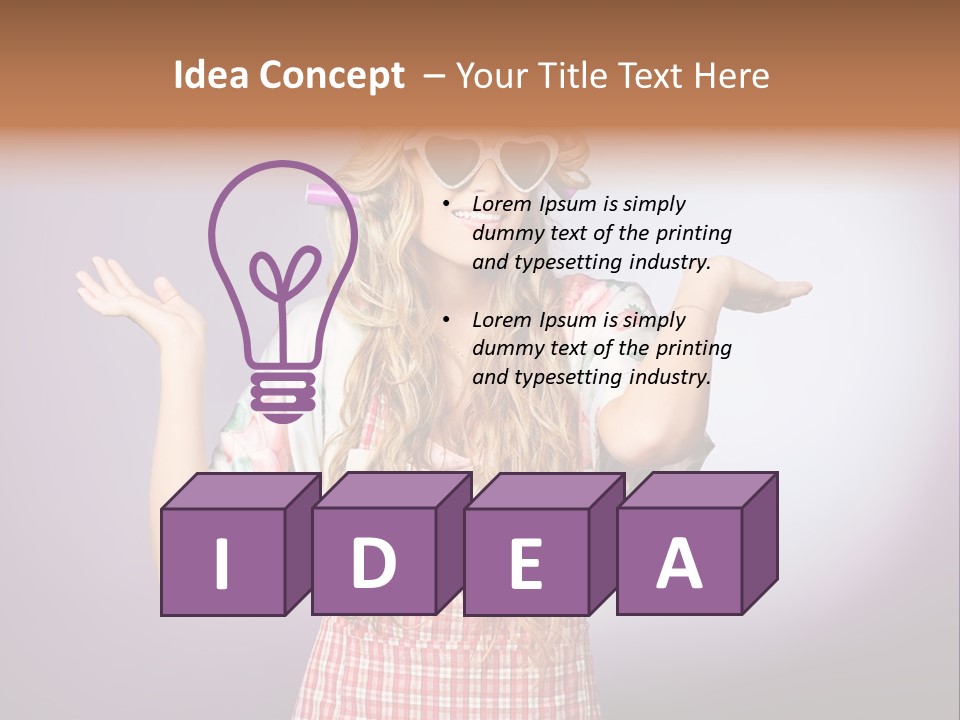 Domestic Blonde Lifestyle PowerPoint Template