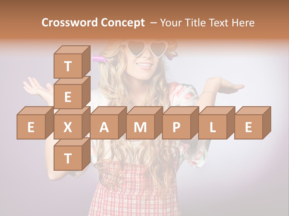 Domestic Blonde Lifestyle PowerPoint Template