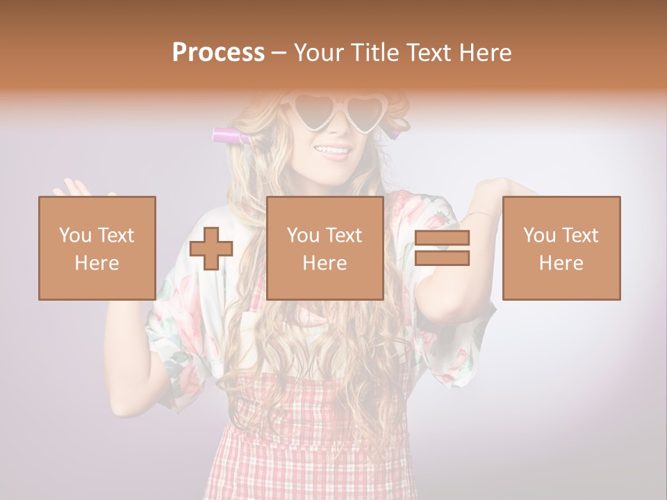 Domestic Blonde Lifestyle PowerPoint Template