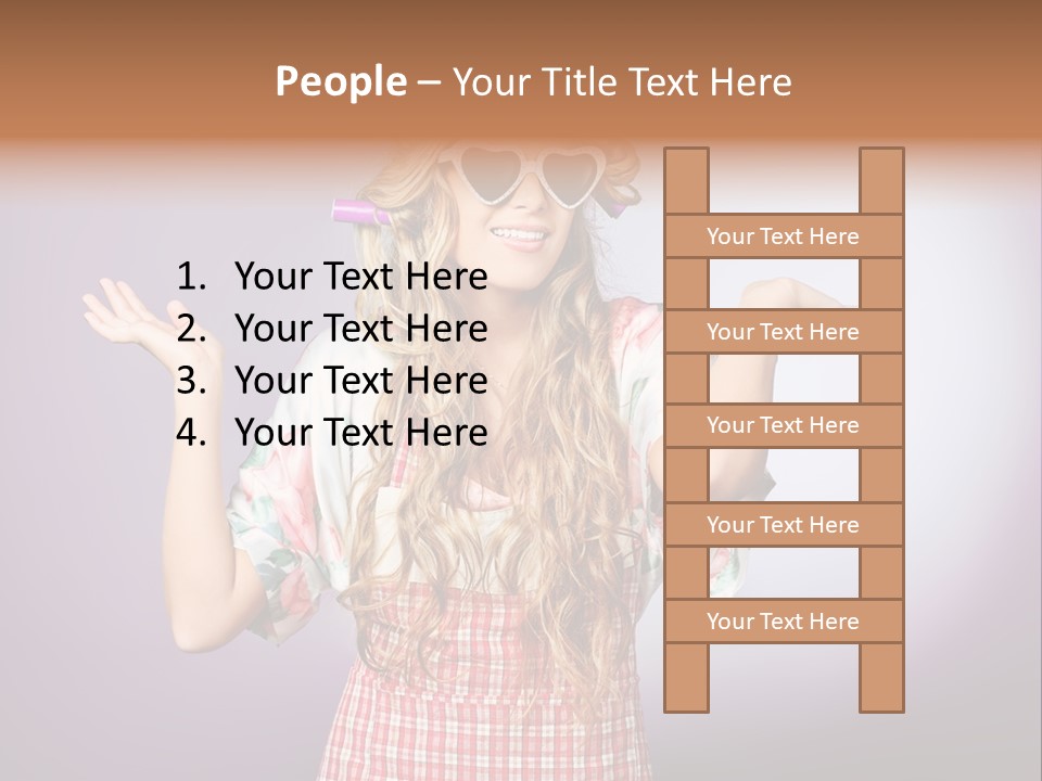 Domestic Blonde Lifestyle PowerPoint Template