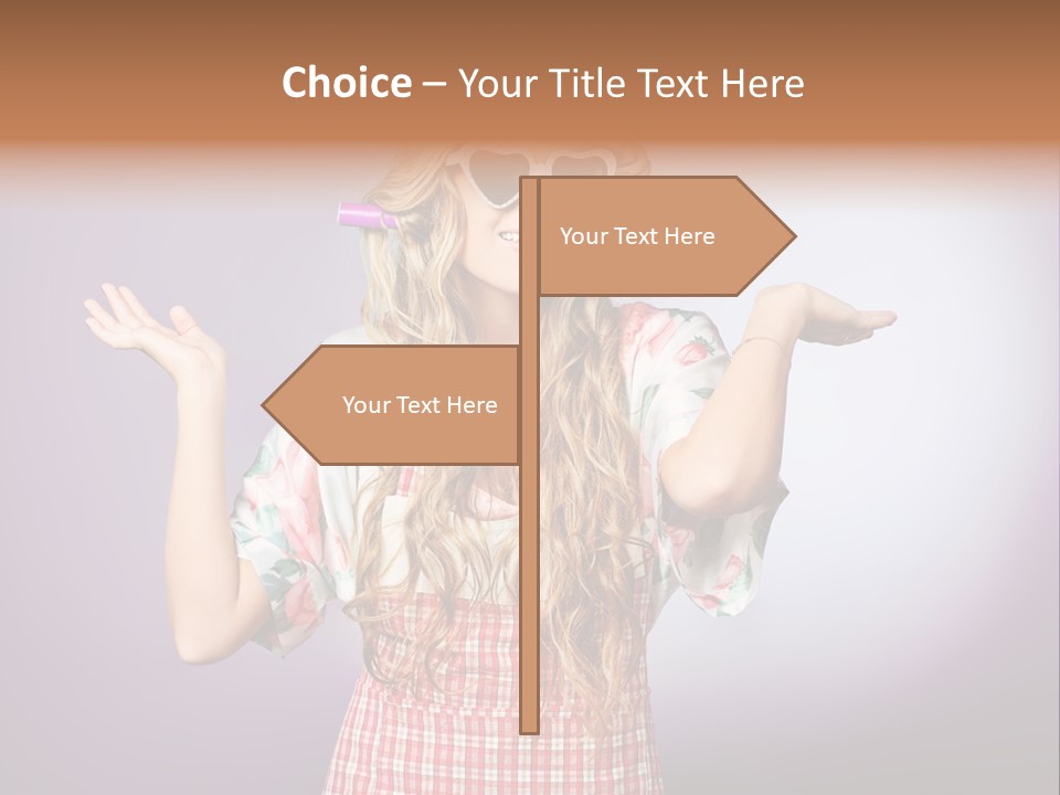 Domestic Blonde Lifestyle PowerPoint Template