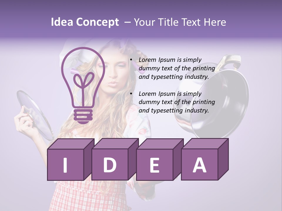 Wife Soup Hair PowerPoint Template