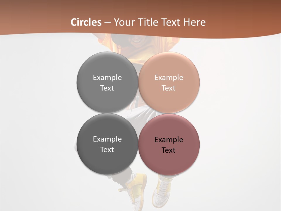 Smile Gymnastic Breakdancer PowerPoint Template