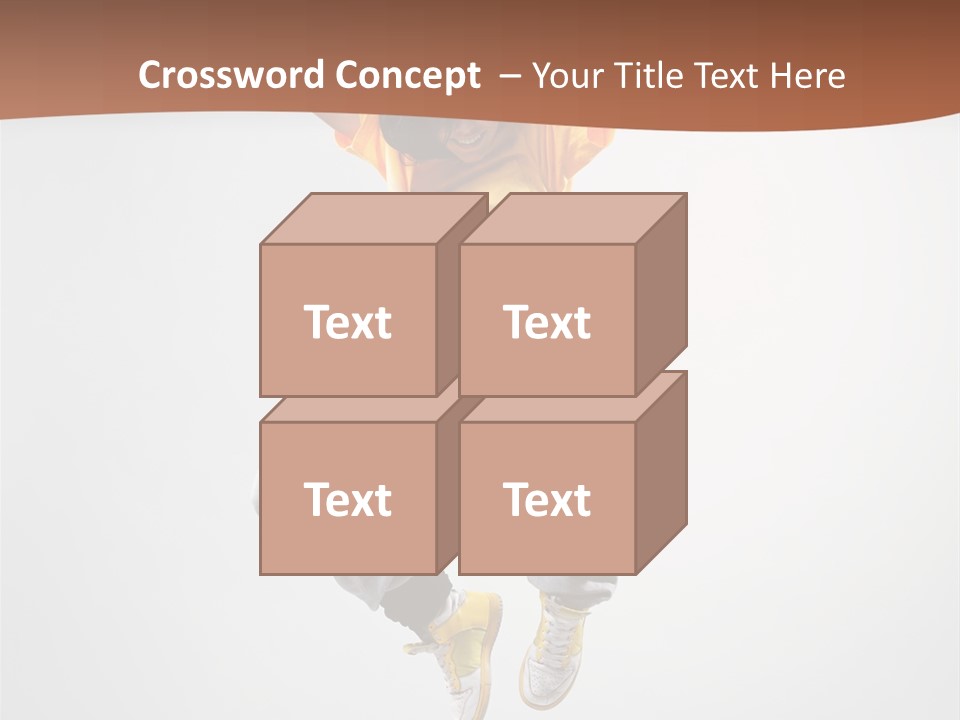 Smile Gymnastic Breakdancer PowerPoint Template