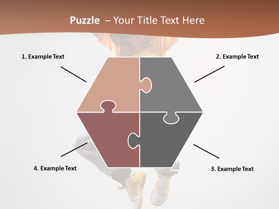 Smile Gymnastic Breakdancer PowerPoint Template