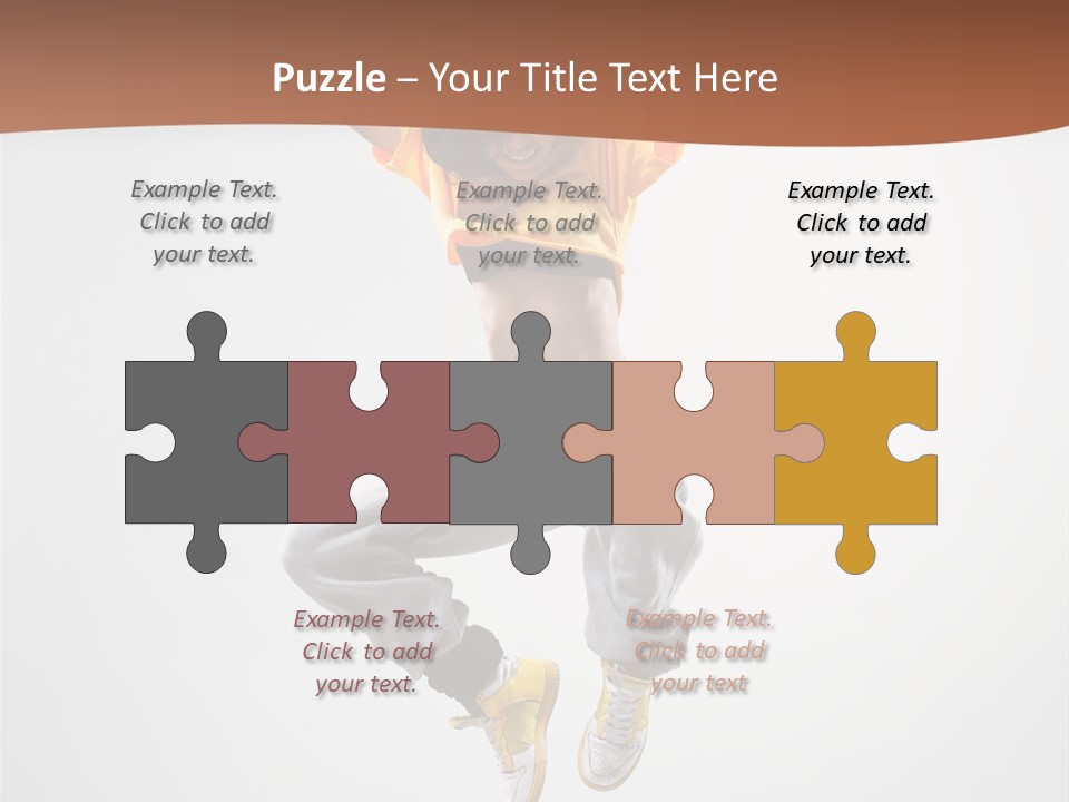 Smile Gymnastic Breakdancer PowerPoint Template