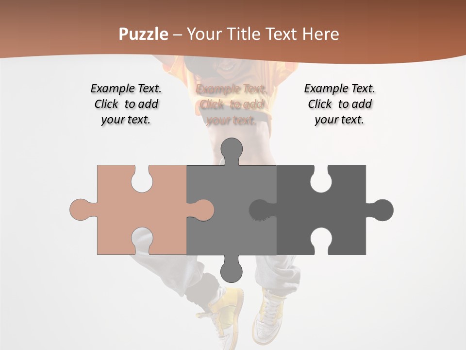 Smile Gymnastic Breakdancer PowerPoint Template