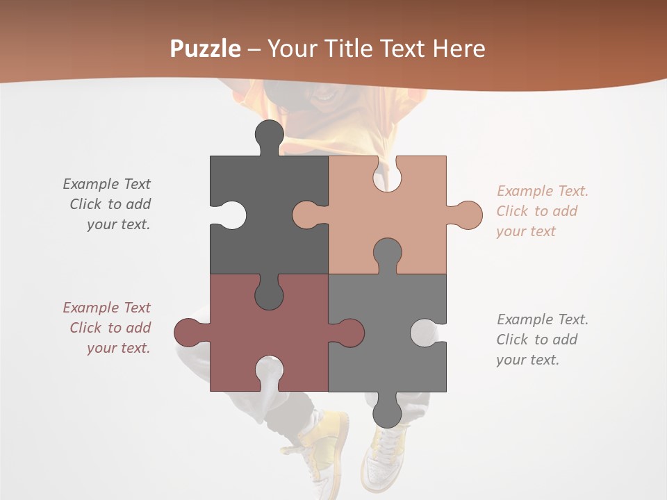 Smile Gymnastic Breakdancer PowerPoint Template