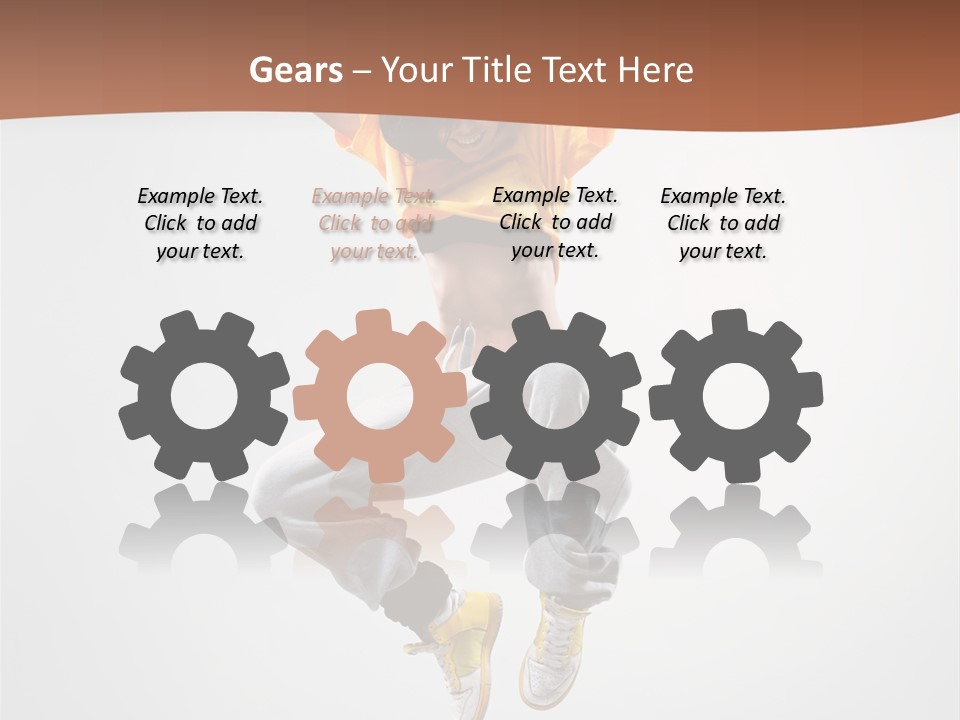 Smile Gymnastic Breakdancer PowerPoint Template