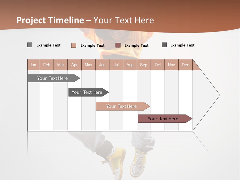 Smile Gymnastic Breakdancer PowerPoint Template