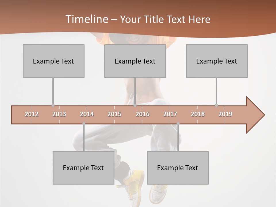 Smile Gymnastic Breakdancer PowerPoint Template