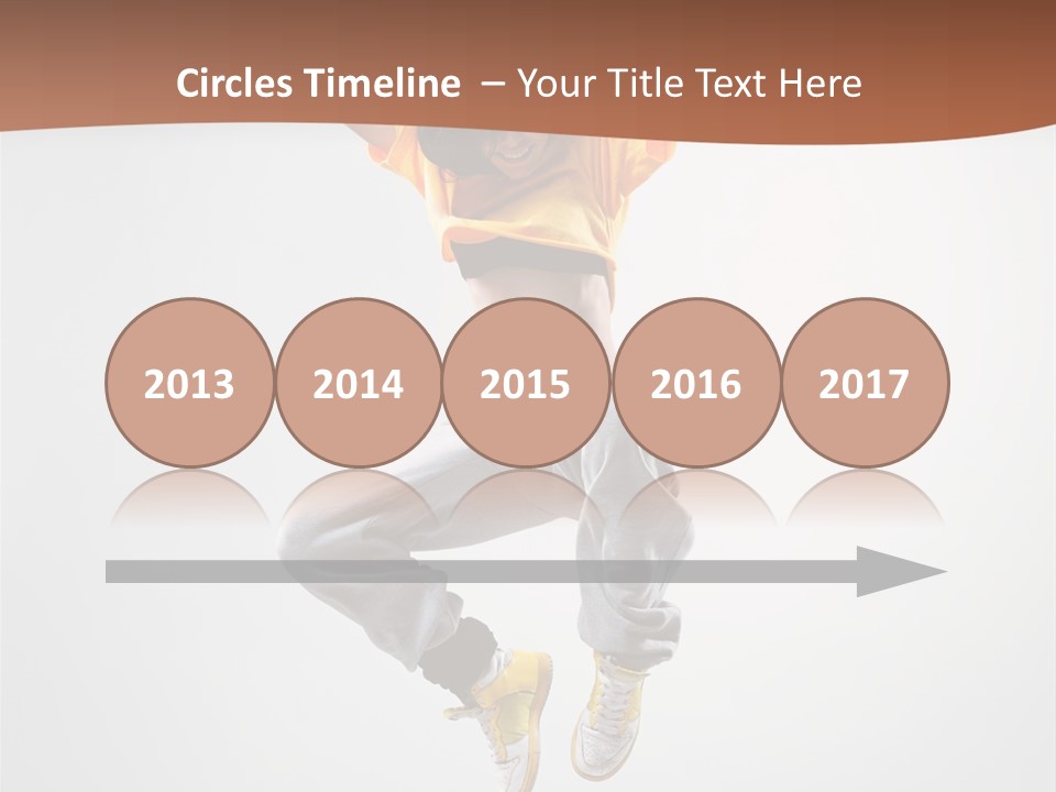 Smile Gymnastic Breakdancer PowerPoint Template